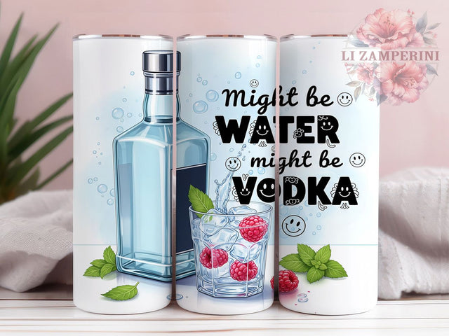 Liquid Confidence Funny Vodka Tumbler, Might Be Vodka Tumbler, Alcohol Humor Sublimation, 20oz Funny Drink Wrap, Sarcastic Tumbler Design, Vodka Lover Tumbler Sublimation Li Zamperini 