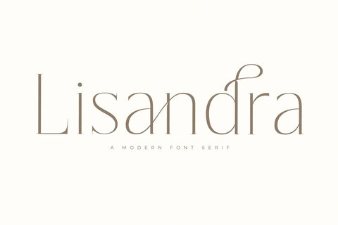 Lisandra - Modern Font Serif Font Storytype Studio 