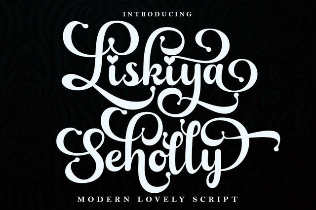 Liskiya Seholly Script Font muhammadzeky 