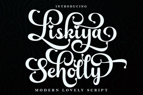 Liskiya Seholly Script Font muhammadzeky 