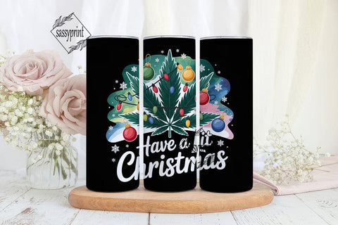 Lit Christmas Tumbler Wrap Sublimation sassyprint 