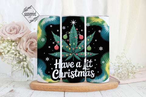 Lit Christmas Tumbler Wrap Sublimation sassyprint 