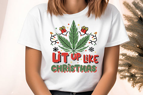 Lit up like christmas PNG Design Sublimation Designangry 