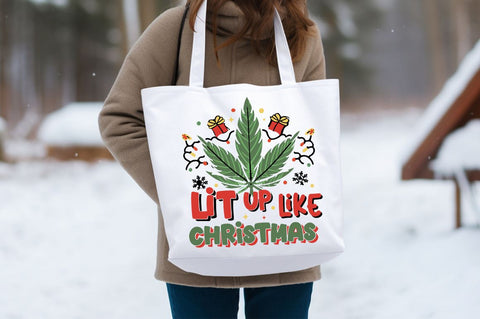 Lit up like christmas PNG Design Sublimation Designangry 