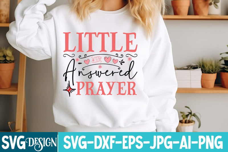 Little Answered Prayer SVG Design SVG BlackCatsMedia 