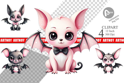 Little Bat Clipart Sublimation artnoy 