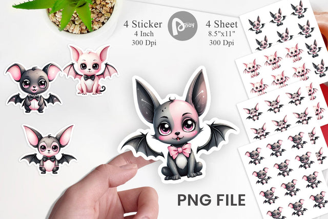 Little Bat Sticker Sublimation artnoy 
