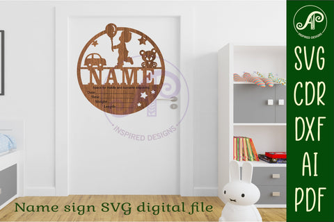 Little Boy Newborn Baby stats, Birth plaque, name sign SVG SVG APInspireddesigns 