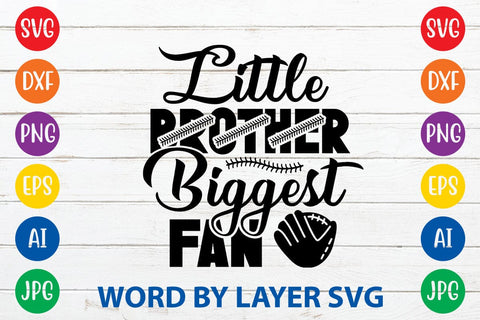 Little Brother Biggest Fan SVG DESIGN SVG Rafiqul20606 