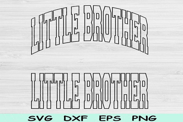 Little Brother Svg Dxf Cut File, Little Brother Png, Lil Bro Svg Files For Cricut, Little Brother Shirt Svg Sublimation Digital Designs SVG TiffsCraftyCreations 