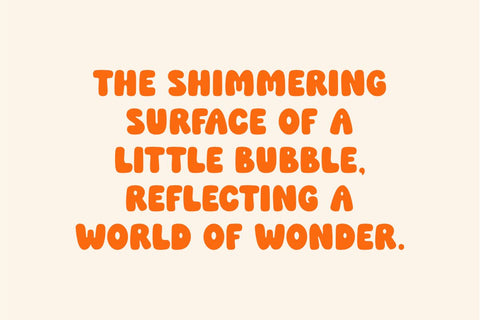 Little Bubble - Cute Bubble Font Font Masyafi Studio 
