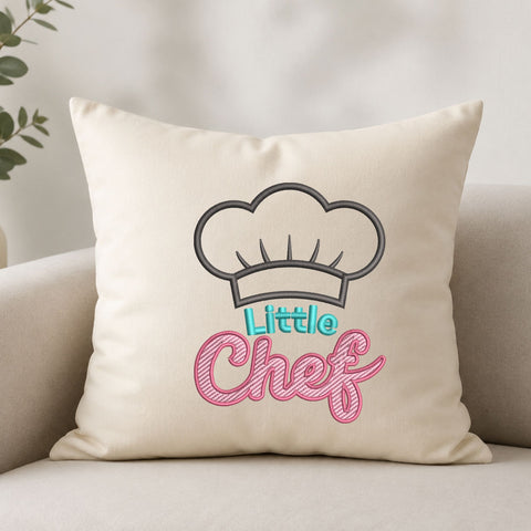 Little Chef Machine Embroidery Design – Kids Chef Hat Cooking Embroidery File Embroidery/Applique DESIGNS PatternFeed8 