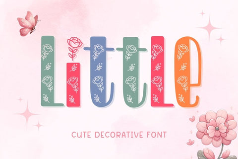 Little - Cute Decorative Font Font AnningArts Design 