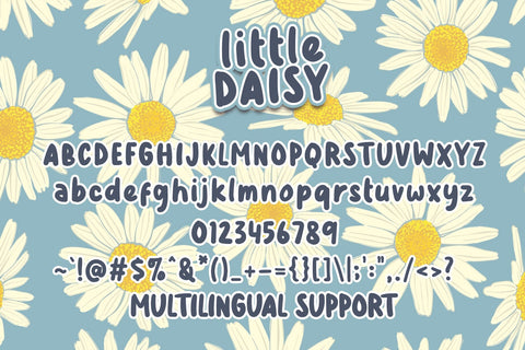 Little Daisy Font Font Dm Letter Studio 