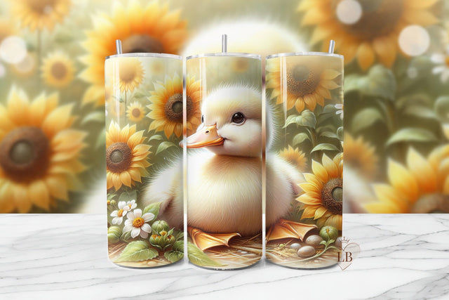 Little Duck Tumbler Wrap Sublimation Design Sublimation BijouBay 