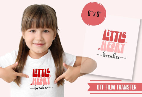 Little Heart Breaker DTF Transfer Physical So Fontsy T-Shirt Iron-On Transfer Shop