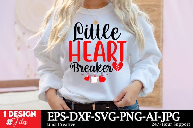 Little Heart Breaker SVG Cut File,Valentine's Day Sublimation,Valentine's Day T-shirt DEsign,Happy Valentine's Day, VAlentine's Day SVG BUndle ,Valentine's Day Sublimation Bundle, SVG Insomnia Std 