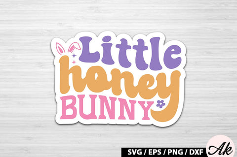 Little honey bunny Retro Sticker SVG akazaddesign 