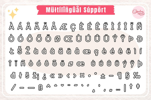 Little Learning Font – Cute School Cricut Font | Outline & Regular Font AnningArts Design 