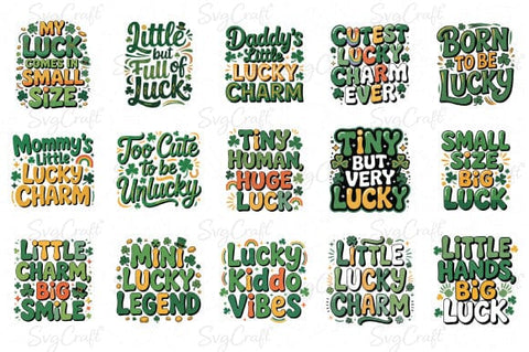Little Lucky Charm Cute Quotes PNG files SVG Svgcraft 