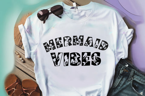 Little Mermaid Font - Mermaid Alphabet SVG OTF TTF SVG TonisArtStudio 