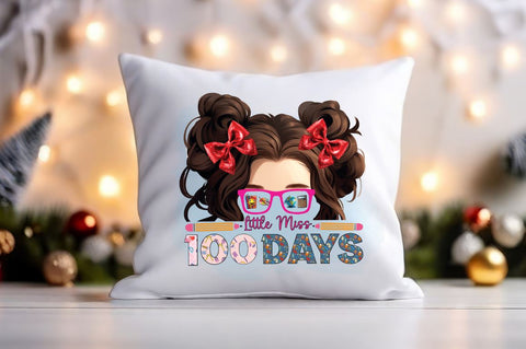 Little miss 100 days PNG Design Sublimation Designangry 