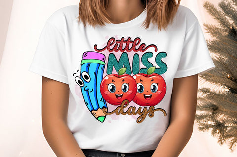 Little miss 100 days PNG Design Sublimation Designangry 