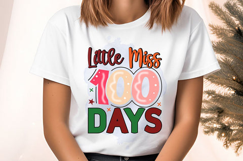 little miss 100 days PNG Design Sublimation Designangry 
