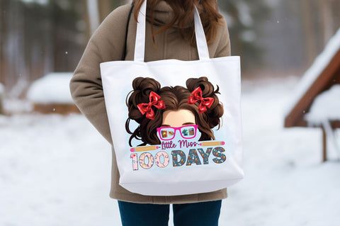 Little miss 100 days PNG Design Sublimation Designangry 