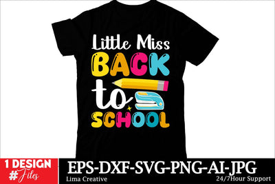 Little Miss Back To School T-shirt Design, Welcome Back To School , Back To School SVG Cut File, Back To School Sublimation PNG SVG Insomnia Std 