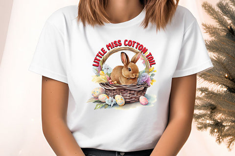 Little miss cotton tail PNG Design Sublimation Designangry 