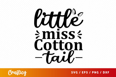 Little miss cotton tail SVG Design SVG Designangry 