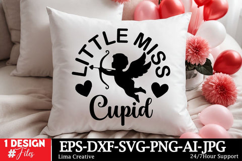 Little MIss Cupid Round Sign SVG ,Happy Valentine's Day, Valentine's Day Round Sign SVG Cut File, Valentine's Day Sublimation, Valentine's Day Silhoutee,Valentine's Day SVG Bundle SVG Insomnia Std 