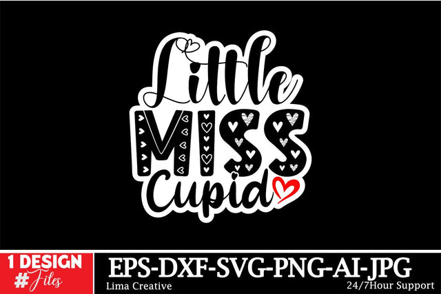 Little Miss Cupid Sticker SVG Cut File SVG Insomnia Std 