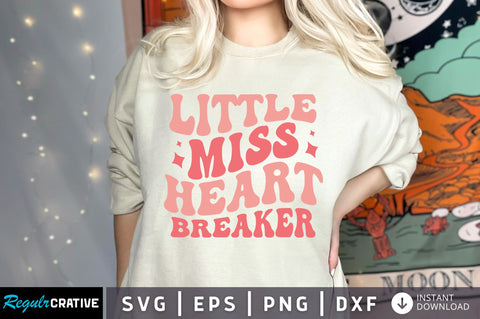 Little miss heart breaker SVG design SVG Regulrcrative 