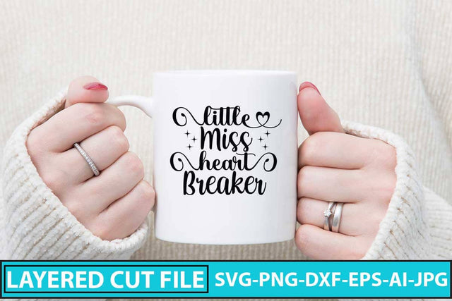 Little Miss Heart Breaker SVG Design SVG Syaman 