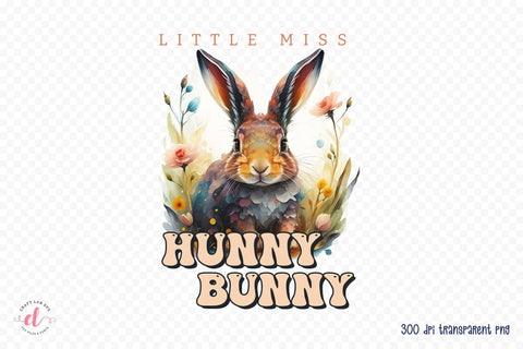 Little Miss Hunny Bunny, Easter Sublimation Sublimation CraftLabSVG 