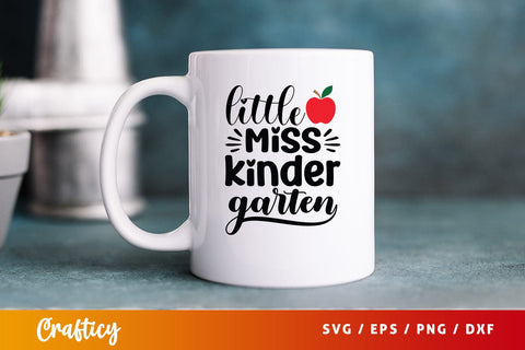 Little miss kinder garten T shirt SVG Design SVG Designangry 