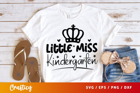 Little Miss Kindergarten SVG Design SVG Designangry 