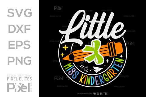 Little Miss Kindergarten SVG Hello School Kids Welcome To School Back To School Quote Design SVG ETC Craft 