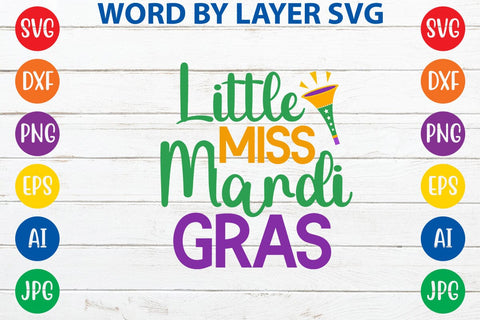Little Miss Mardi Gras SVG DESIGN SVG Rafiqul20606 
