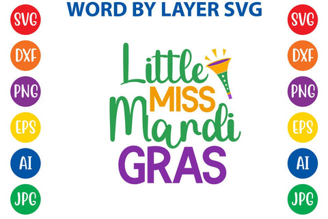 Little Miss Mardi Gras SVG DESIGN SVG Rafiqul20606 