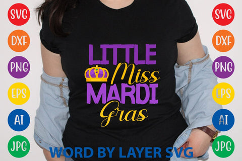 Little Miss Mardi Gras SVG DESIGN SVG Rafiqul20606 