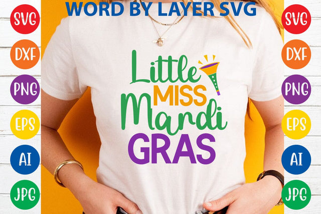 Little Miss Mardi Gras SVG DESIGN SVG Rafiqul20606 