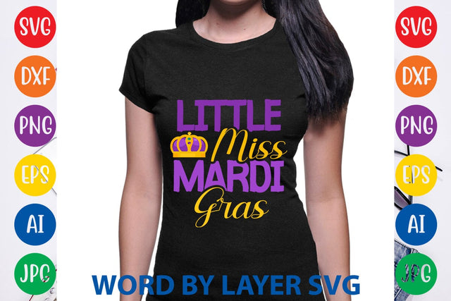 Little Miss Mardi Gras SVG DESIGN SVG Rafiqul20606 