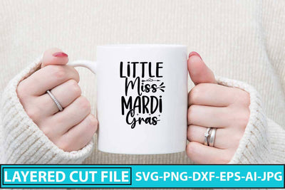 Little Miss Mardi Gras SVG Design SVG Syaman 