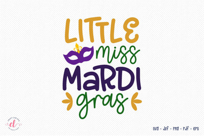Little Miss Mardi Gras SVG SVG CraftLabSVG 