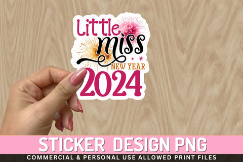 Little miss new Sticker Design Sublimation Regulrcrative 