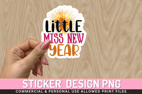Little miss new Sticker Design Sublimation Regulrcrative 