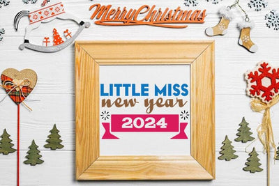 little miss new year 2024 SVG Angelina750 